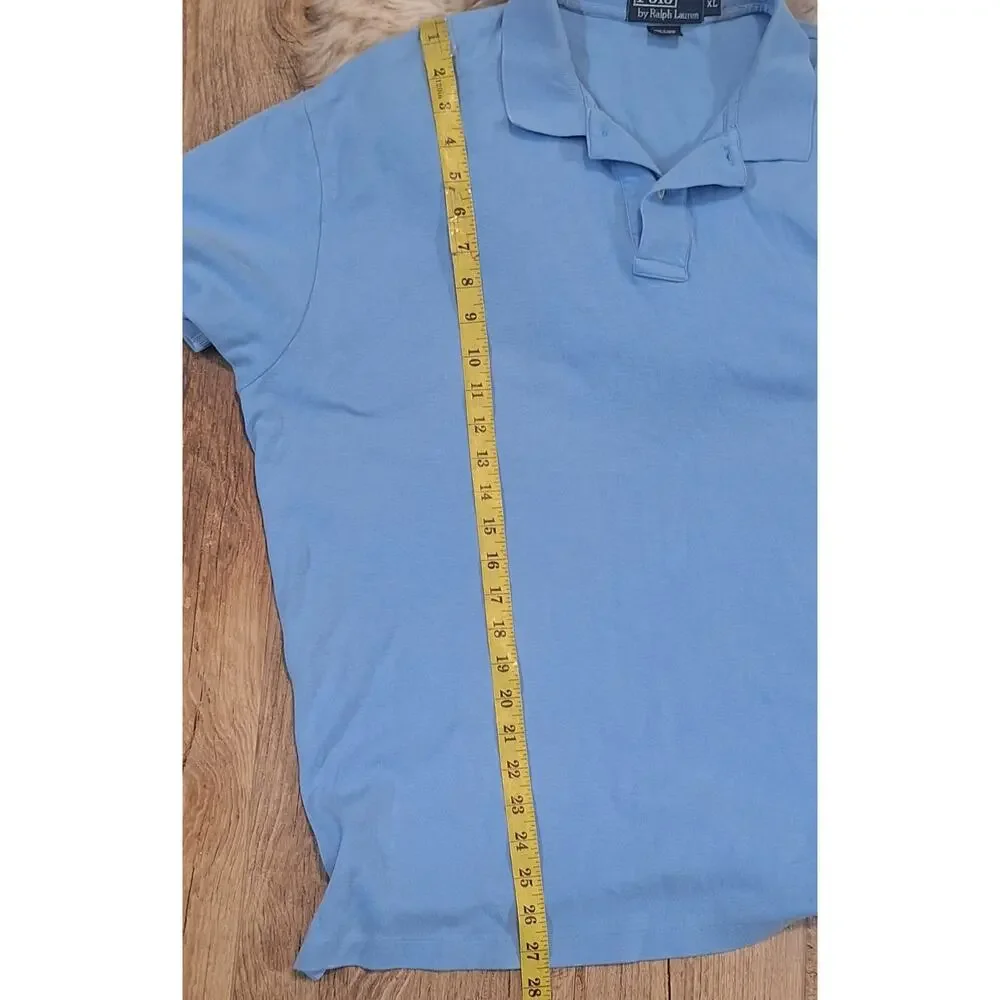 Polo Ralph Lauren Men's Summer Blue Soft Touch Polo Shirt Size XL Classic Fit